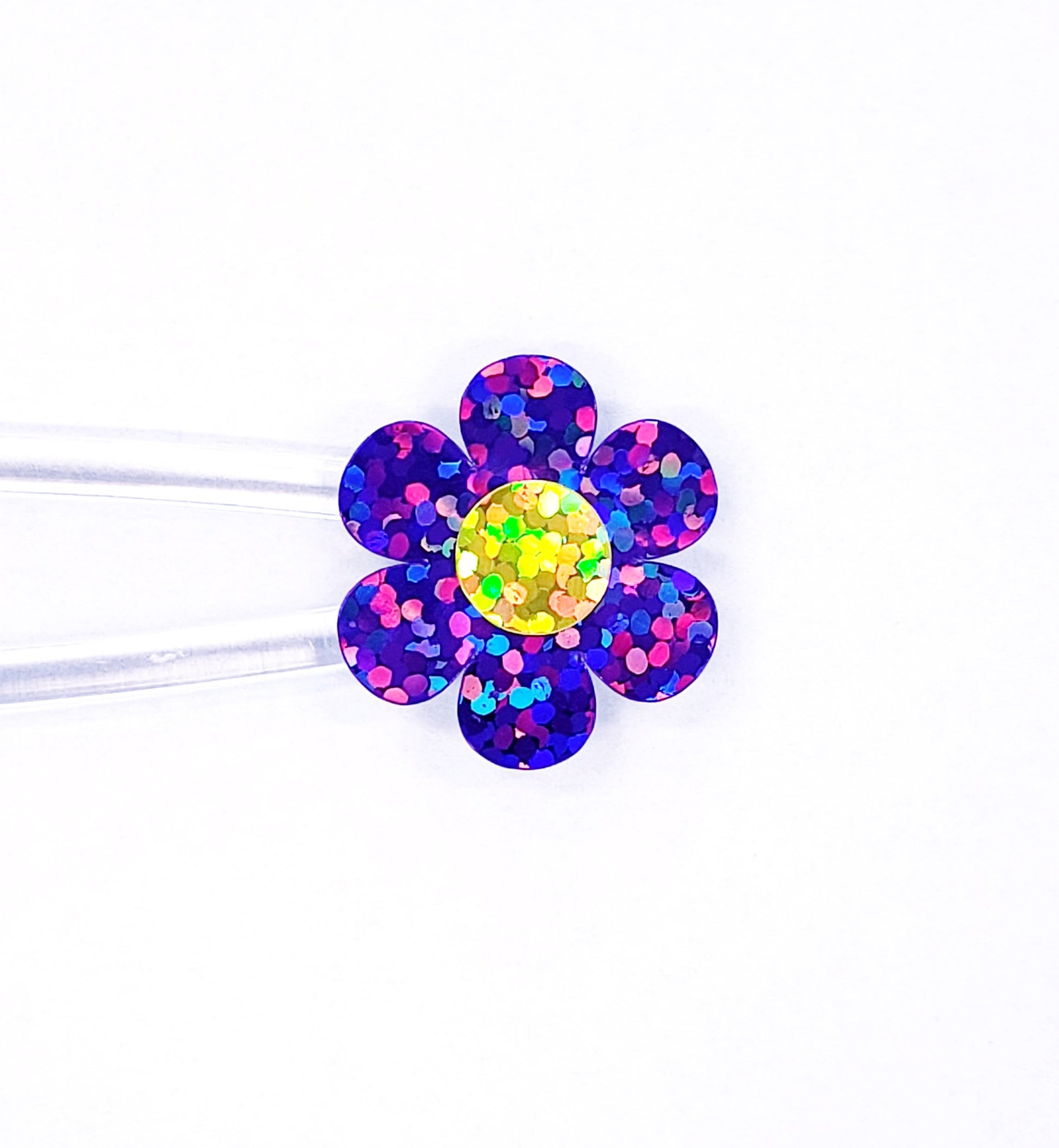 purple flower sticker