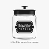 Dishwasher Powder Decal