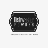 Dishwasher Powder Decal