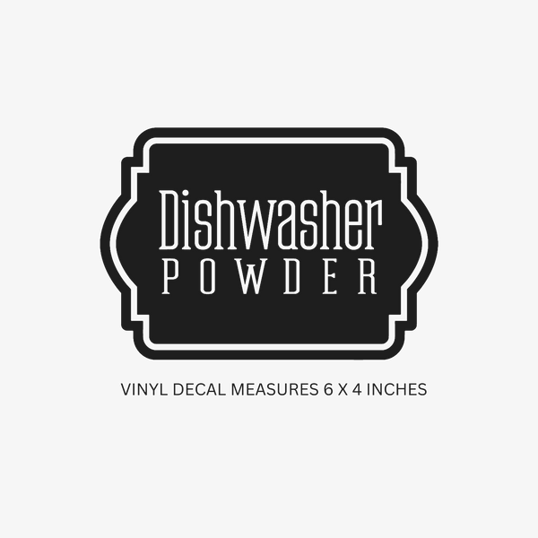 Dishwasher Powder Decal