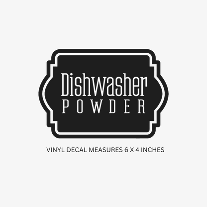 Dishwasher Powder Decal