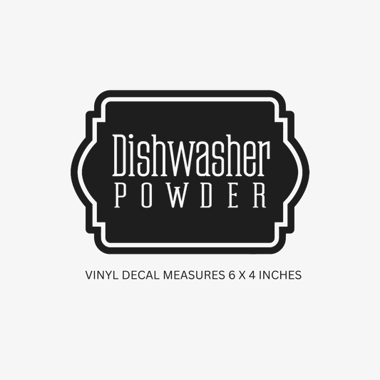 Dishwasher Powder Decal
