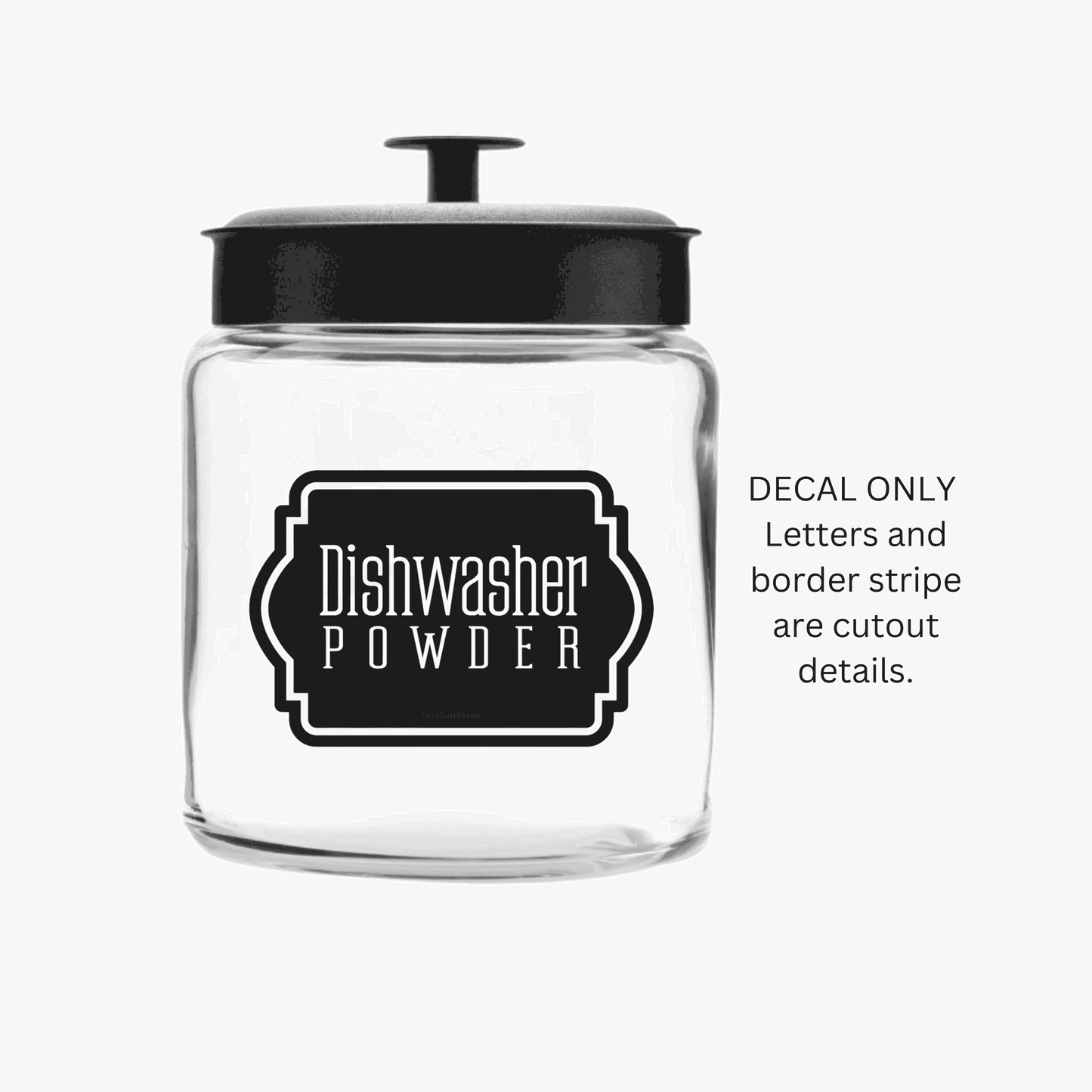 Dishwasher Powder Decal