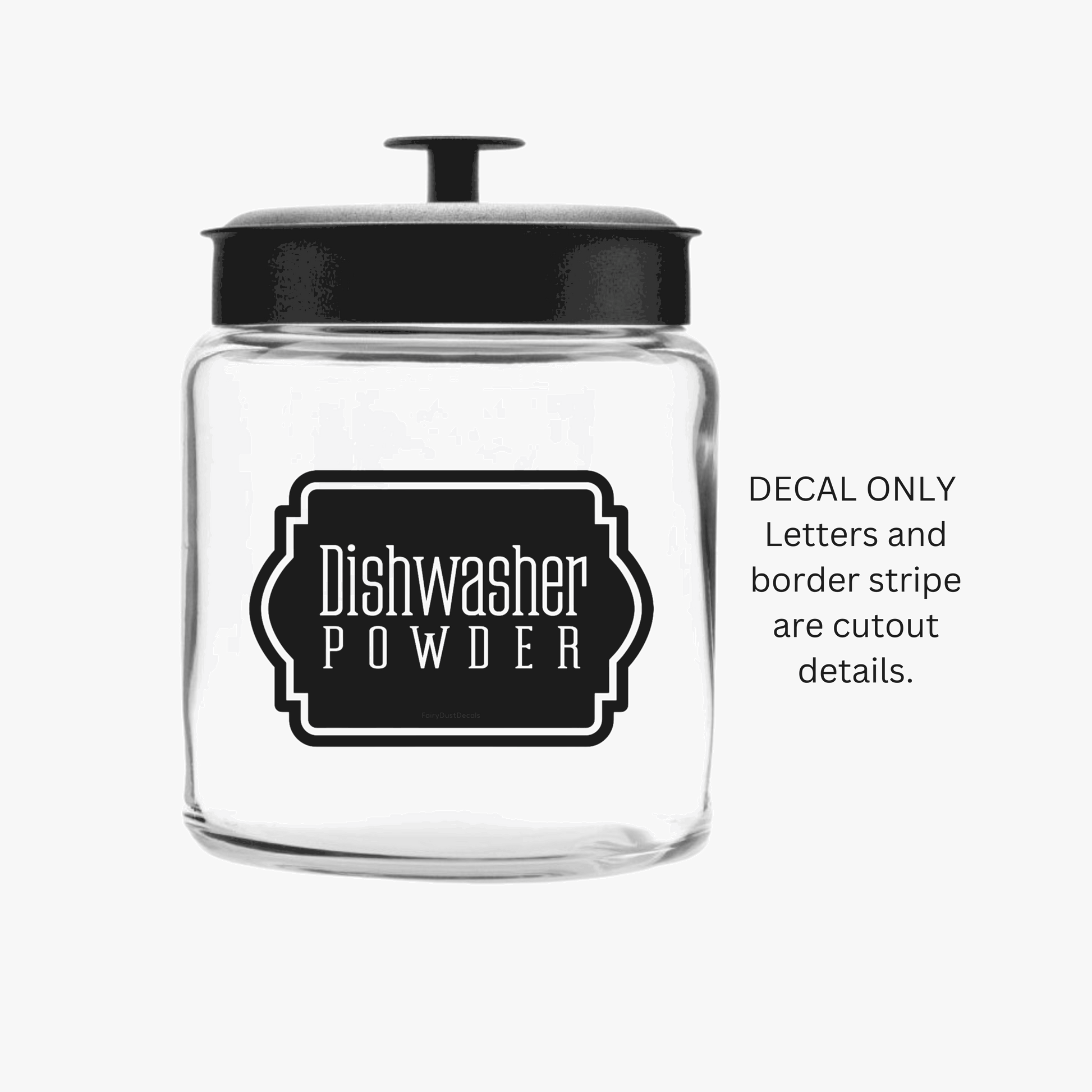 Dishwasher Powder Decal