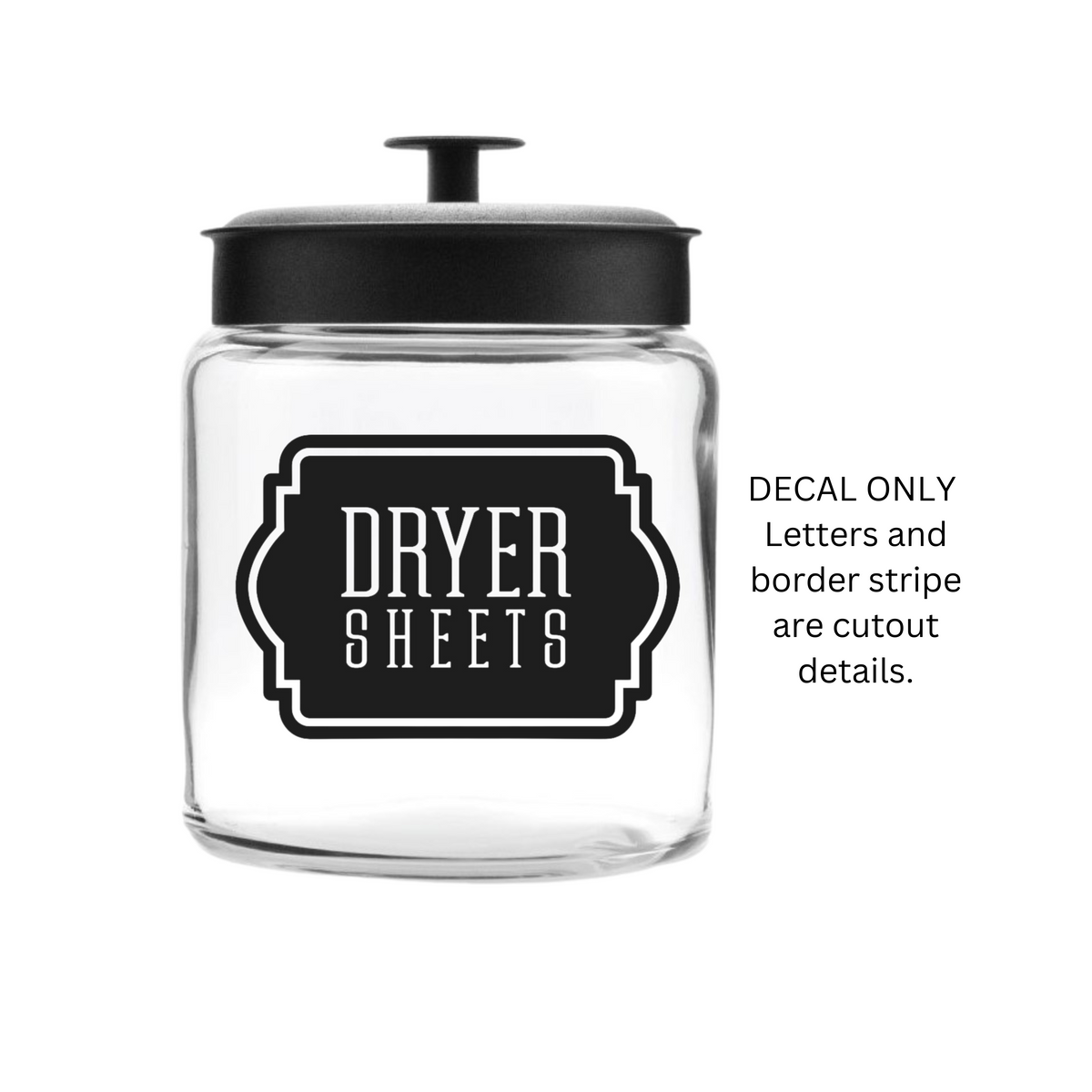 Dryer Sheets Decal