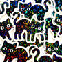 Halloween Cats Die Cut Sticker Set for Crafts, Greeting Cards, Journals and Scrapbook Pages.