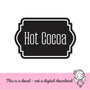 Hot Cocoa Decal