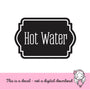 Hot Water Decal