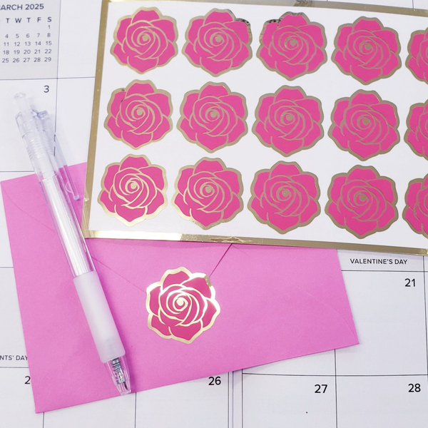 hot pink roses