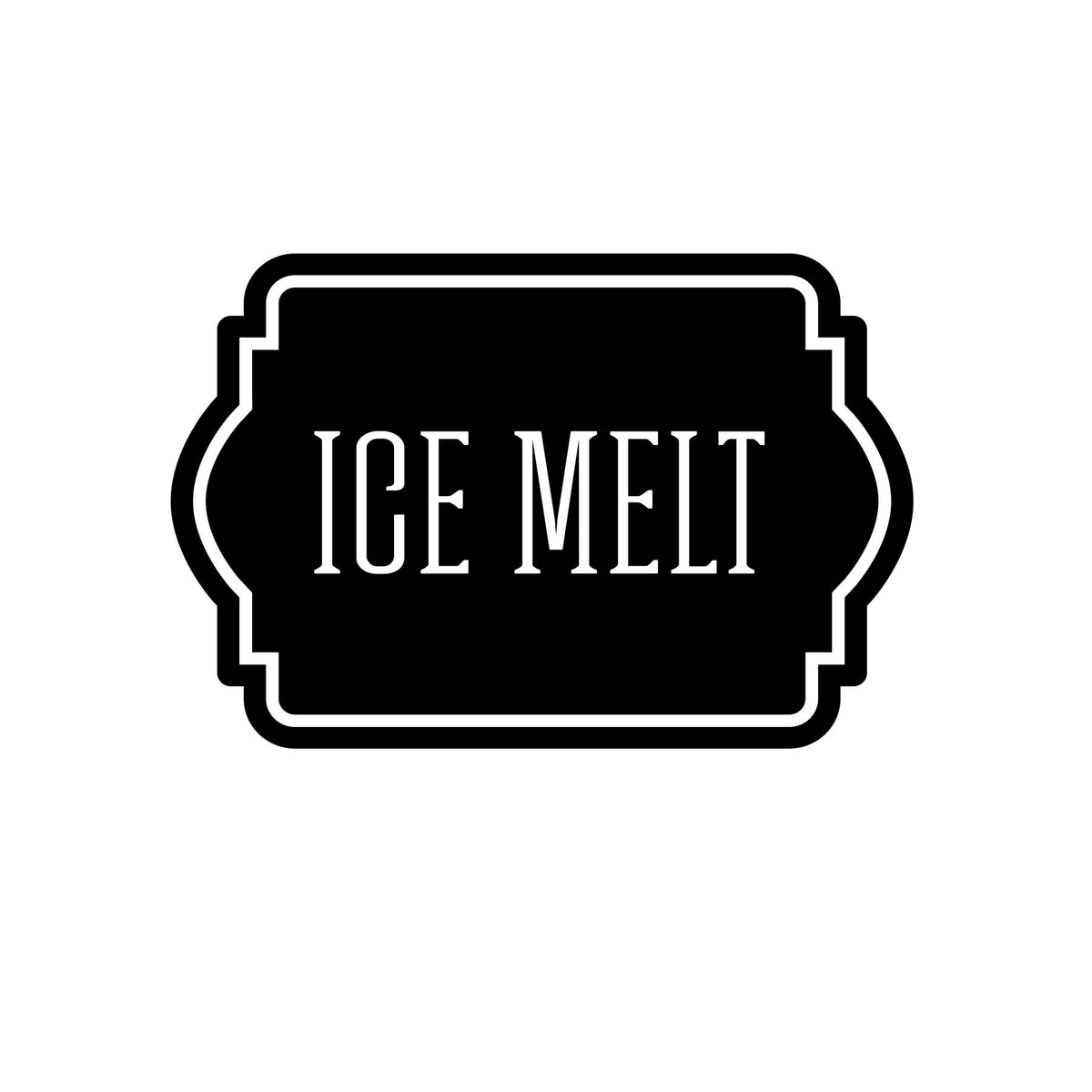 Ice Melt Bucket Decal