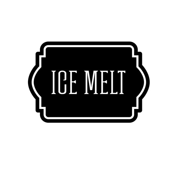 Ice Melt Bucket Decal