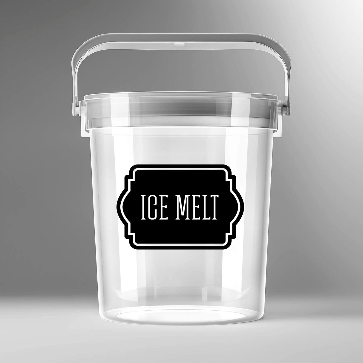 Ice Melt Bucket Decal