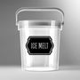 Ice Melt Bucket Decal