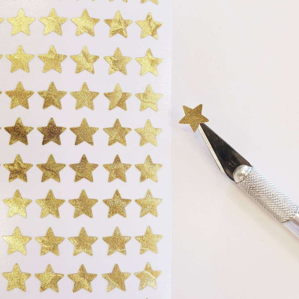Gold Metallic Star Stickers