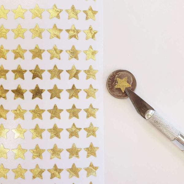 Gold Metallic Star Stickers