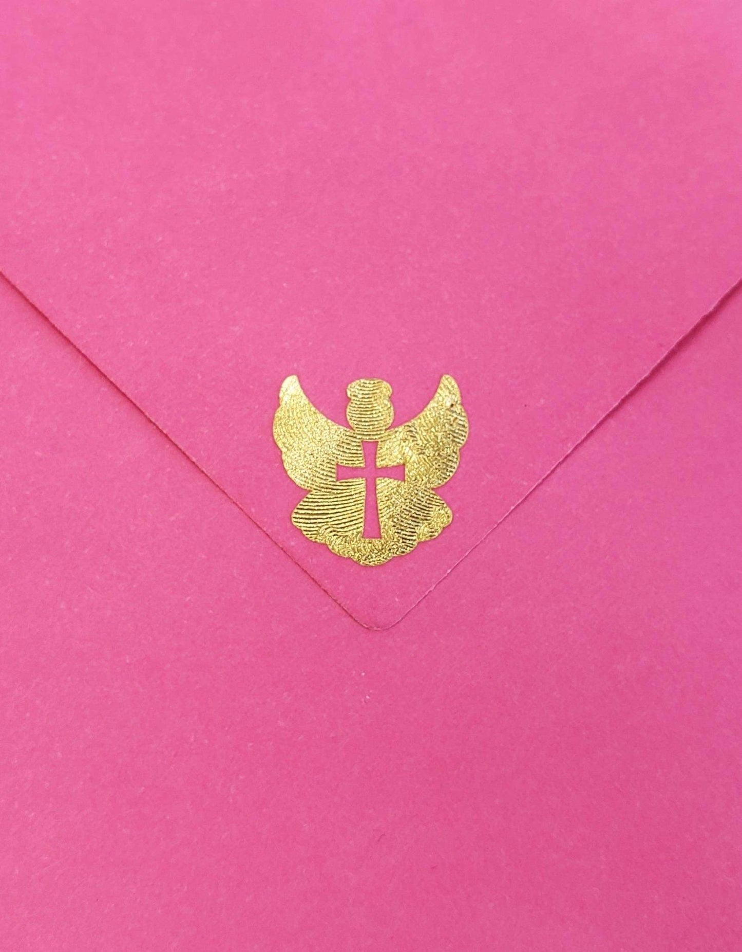 Angel Stickers, gold metallic vinyl decals, small angel labels for envelopes, baby baptism christening, funeral memorial, Christian stickers