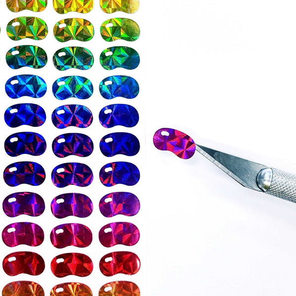Jellybean Stickers, set of 100 or 200 rainbow jellybean candy decals for containers, cards, notebooks, decorations and Easter craft projects