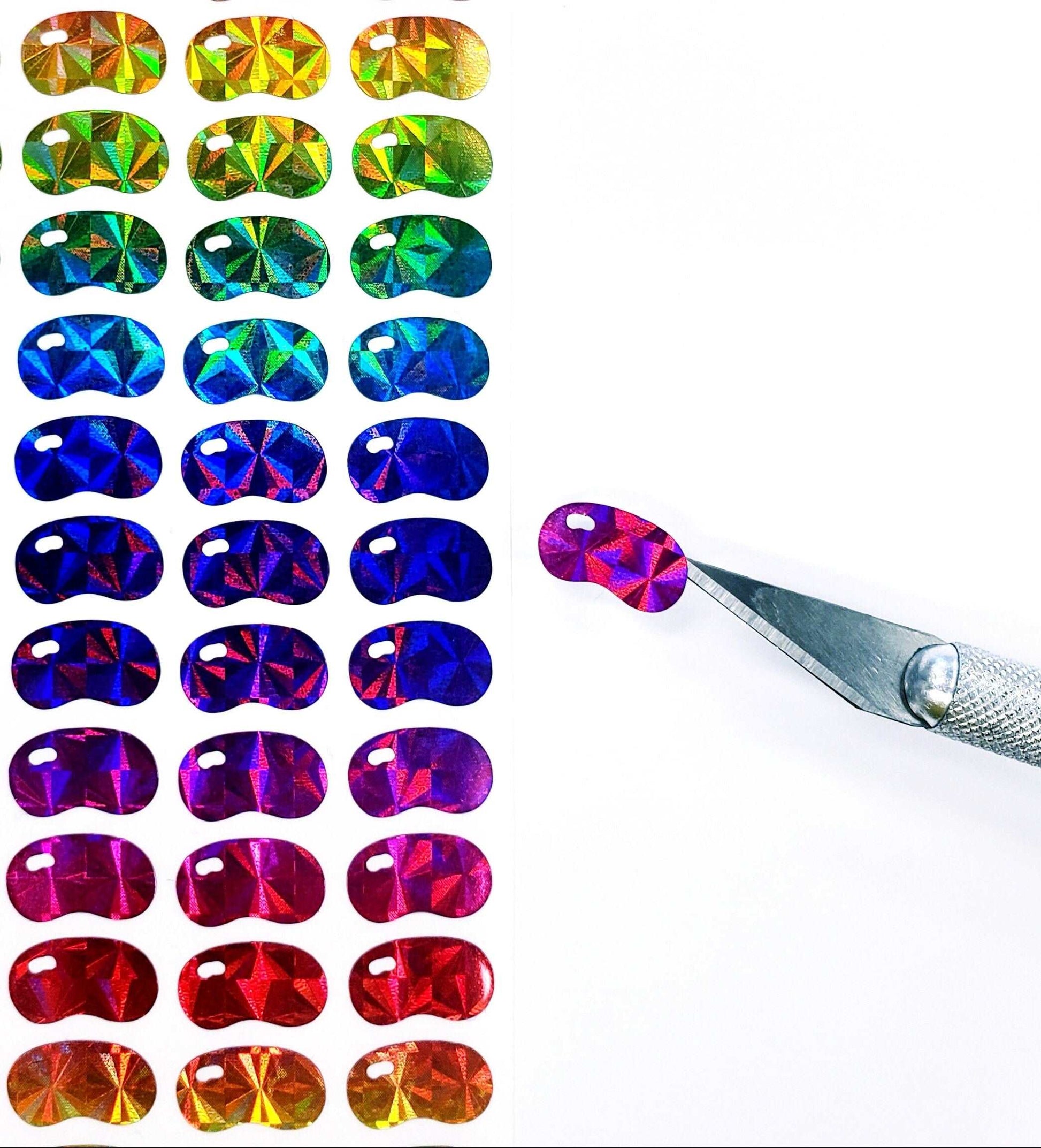 Jellybean Stickers, set of 100 or 200 rainbow jellybean candy decals for containers, cards, notebooks, decorations and Easter craft projects