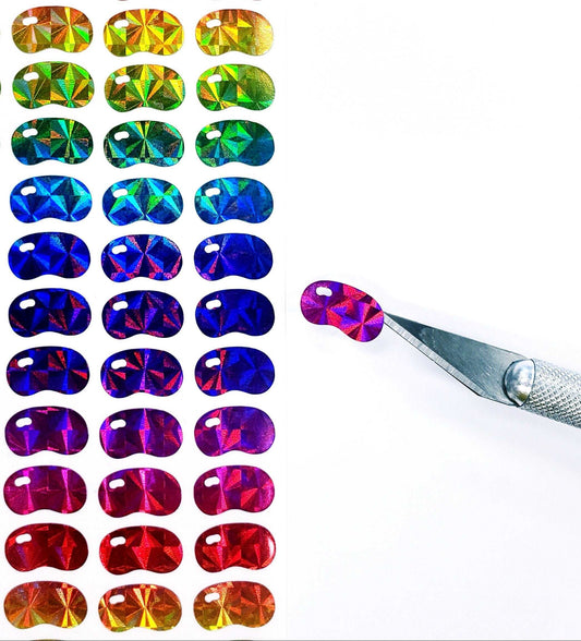 Jellybean Stickers, set of 100 or 200 rainbow jellybean candy decals for containers, cards, notebooks, decorations and Easter craft projects