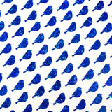 Blue Bird Glitter Stickers, set of 50 small vinyl bird shaped decals