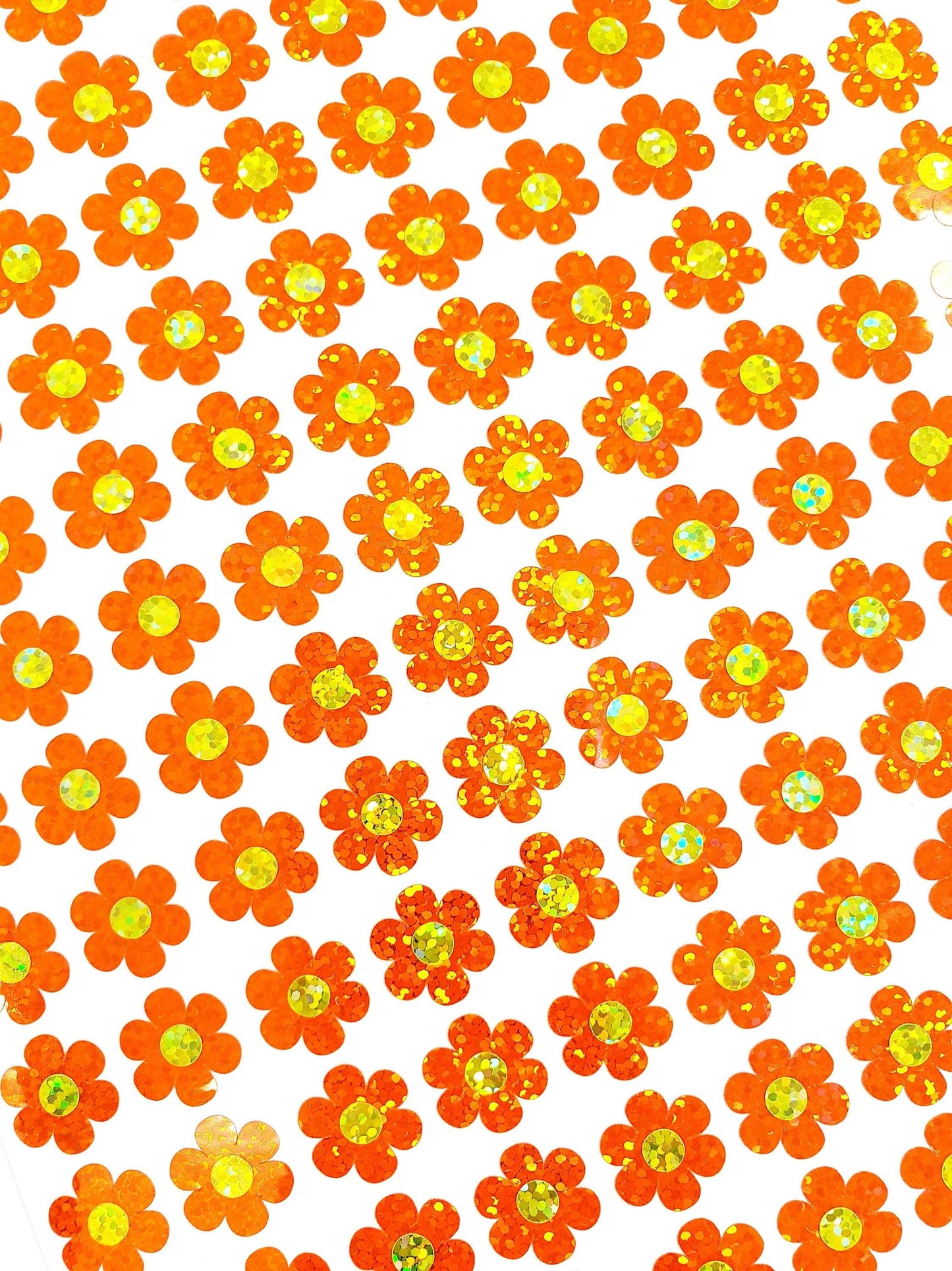 Orange Daisy Sticker Set