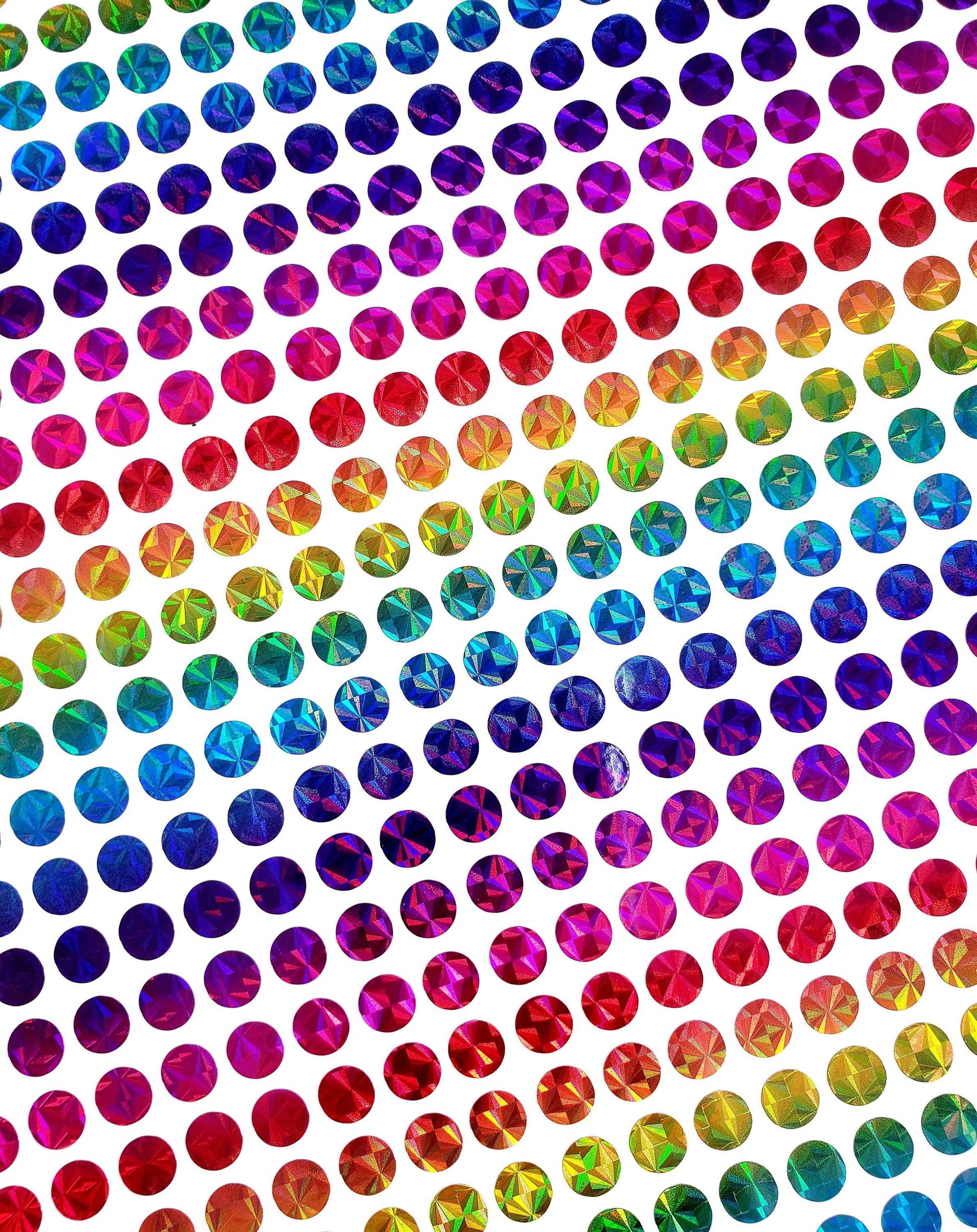 Rainbow Small Dots Vinyl Stickers