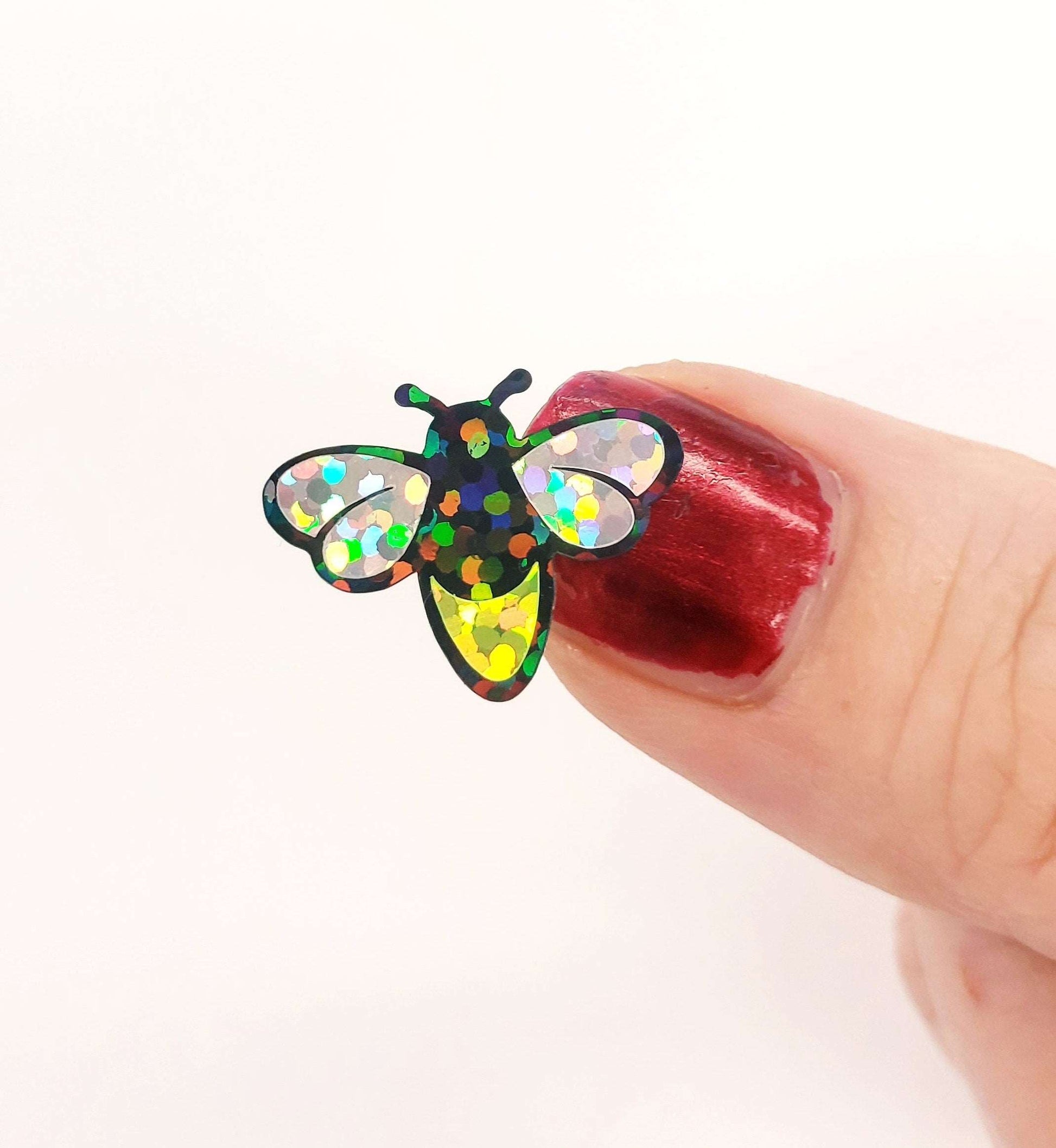 Firefly Stickers, set of 35 lightening bug stickers, sparkling firefly vinyl stickers for mason jars, envelopes, journals and crafts