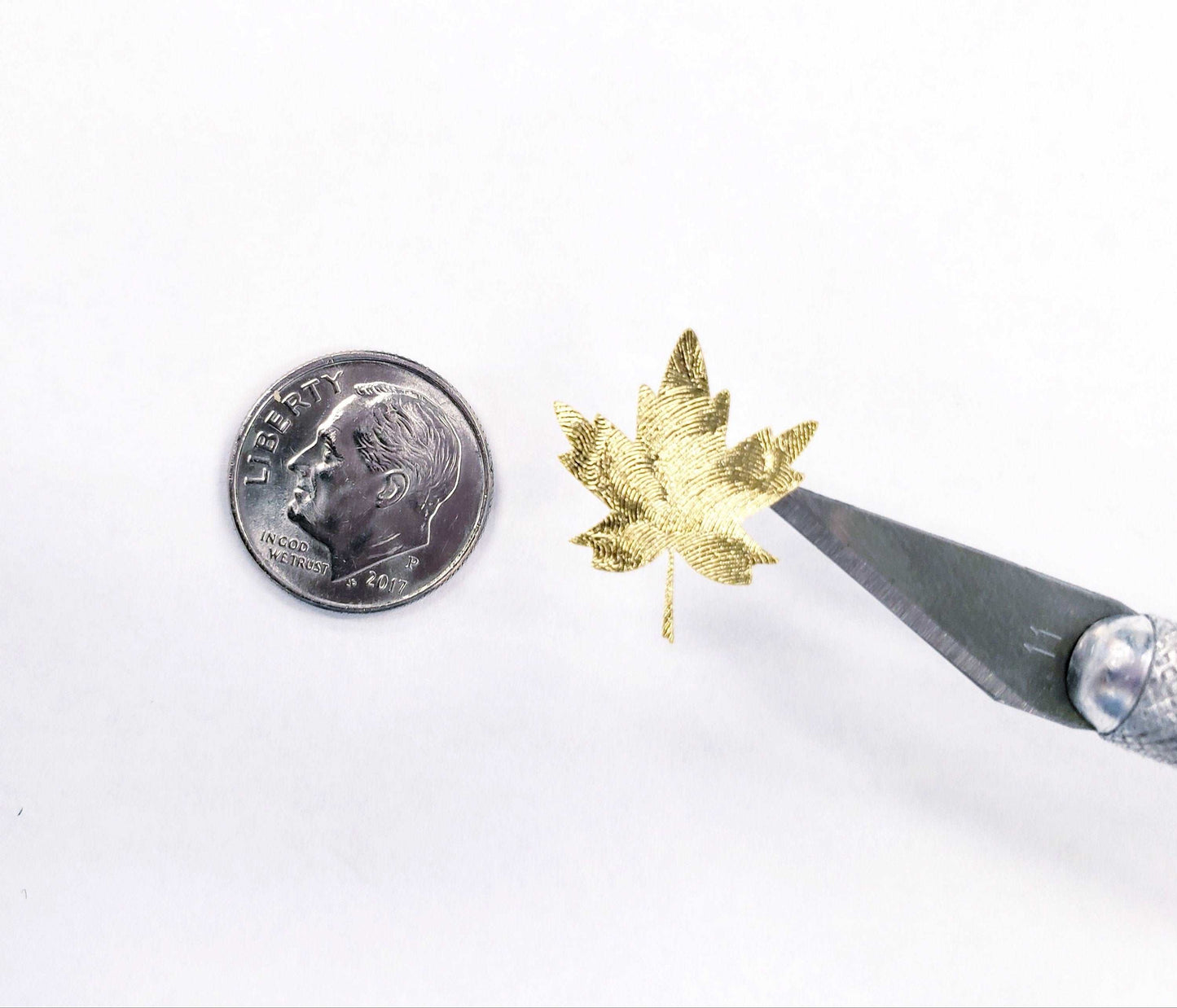 Gold Maple Leaf Stickers