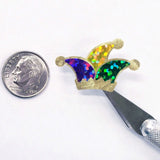 Mardi Gras Jester Hat Stickers