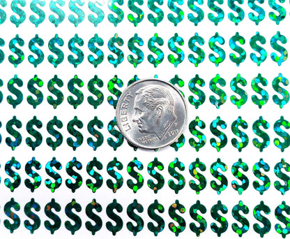 Dollar Sign Money Stickers for household budgets, financial planning, notebooks and journals. Set of 350 extra small dollar stickers pay day