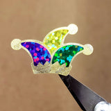 Mardi Gras Jester Hat Stickers
