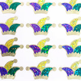 Mardi Gras Jester Hat Stickers