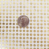 Extra Small Gold Dot Stickers, set of 750 micro sized golden dot vinyl stickers for bullet journals, notebooks, nail art and craft projects