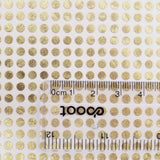 Extra Small Gold Dot Stickers, set of 750 micro sized golden dot vinyl stickers for bullet journals, notebooks, nail art and craft projects