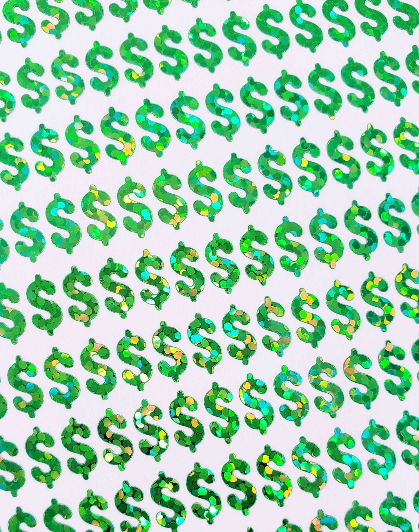 Dollar Sign Money Stickers for household budgets, financial planning, notebooks and journals. Set of 350 extra small dollar stickers pay day
