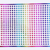 Extra Small Star Stickers, set of 490 rainbow glitter star stickers for bullet journals, notebooks, toploader card sleeves and planners.