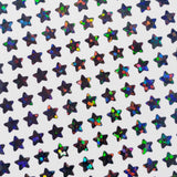 Extra Small Star Stickers, set of 490 black holo deco glitter star stickers for journals, notebooks, toploader card sleeves and planners.