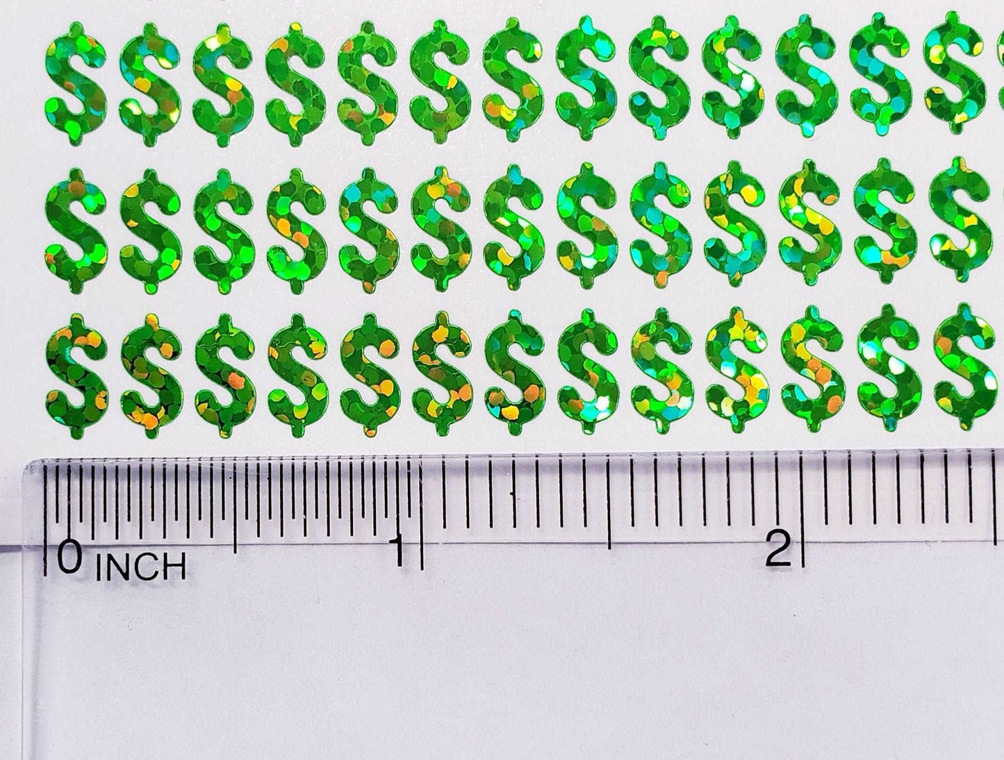 Dollar Sign Money Stickers for household budgets, financial planning, notebooks and journals. Set of 350 extra small dollar stickers pay day