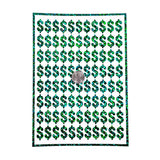 Dollar Sign Money Stickers for household budgets, financial planning and cash stuffing envelopes. Set of 88 small green glitter dollar signs