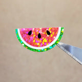 Watermelon Stickers. Sparkly summer fruit vinyl decals.