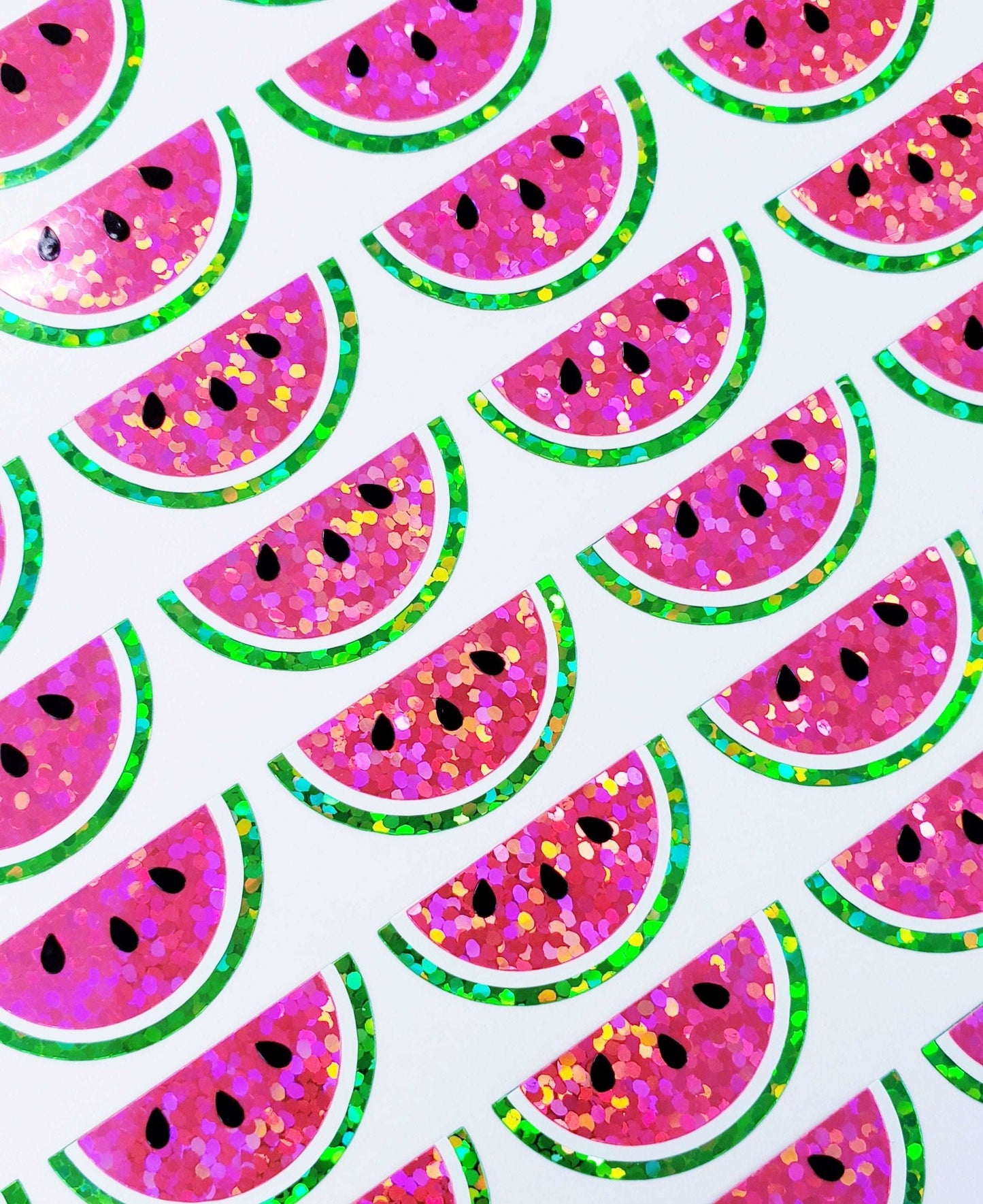 Pink watermelon stickers
