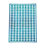 Fish Stickies, set of 198 sparkly turquoise mini fish stickers.