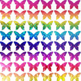 Rainbow Butterfly Stickers, set of 25, 50, 100 or 200 sparkly rainbow vinyl butterflies, stickers for planners, envelopes and journals.
