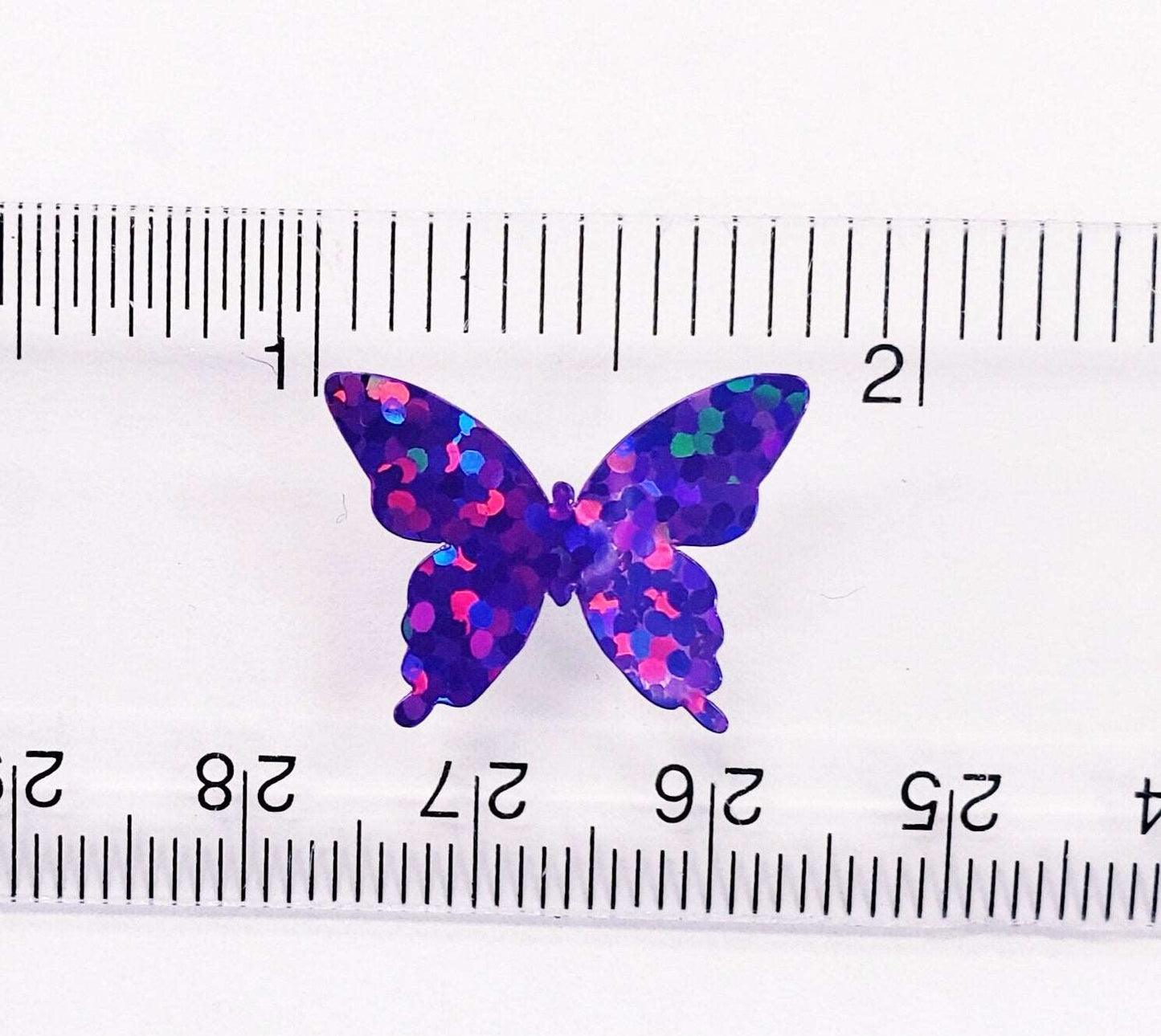 Sparkly Purple Butterfly Stickers. Set of butterflies for planners, envelopes, laptops, crafts and journals.