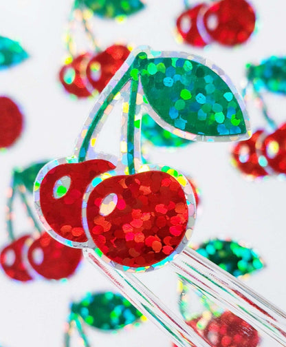 Cherry Stems Fruit Stickers