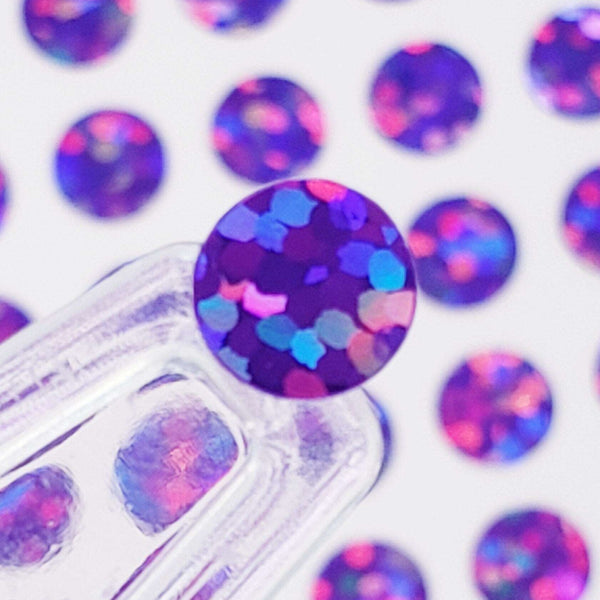 Purple Dots Stickers