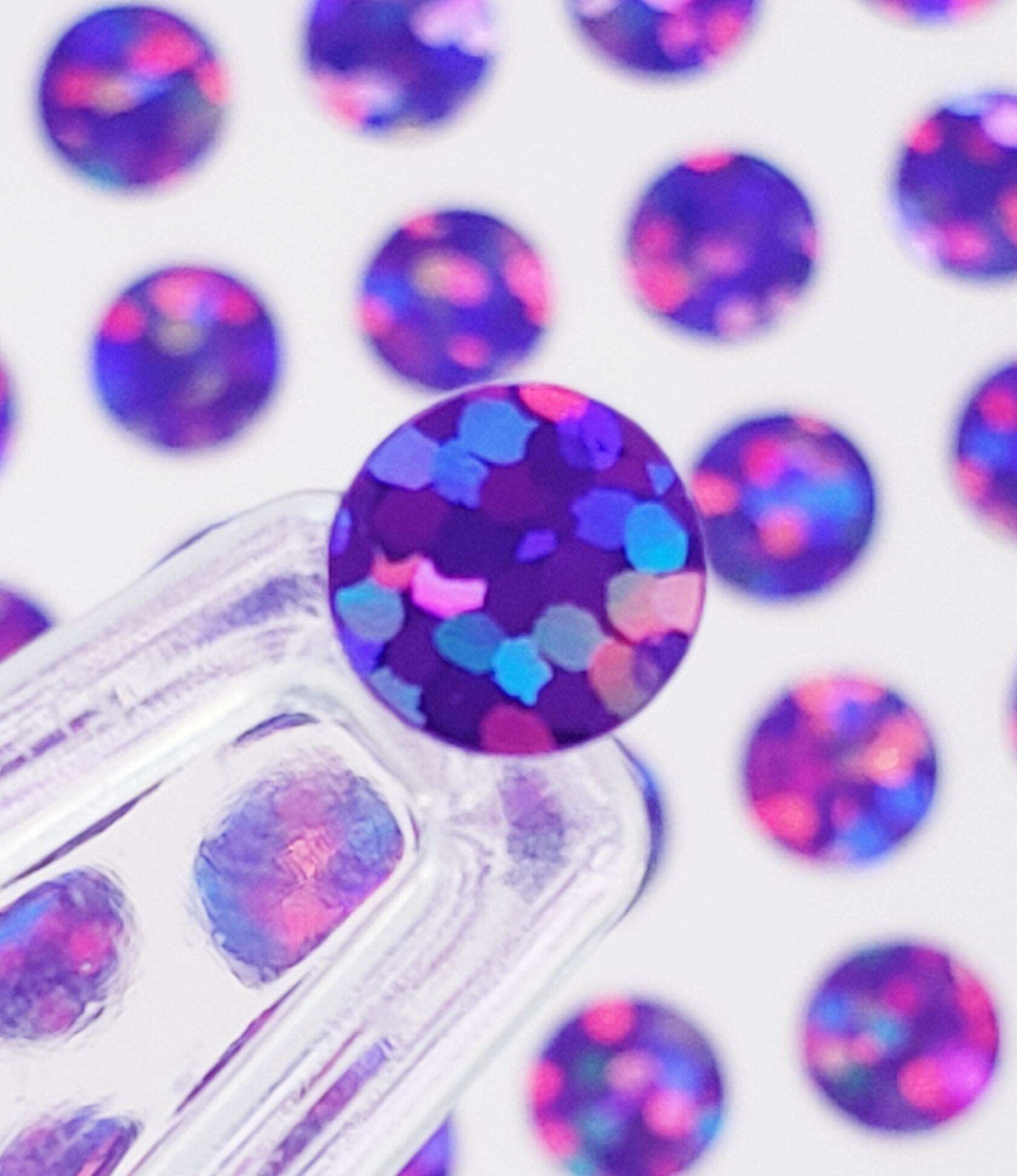 Purple Dots Stickers