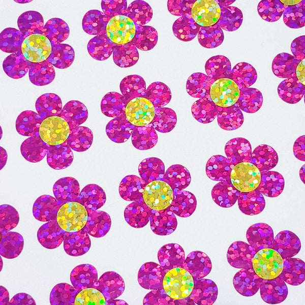 Pink Daisy Sticker Set