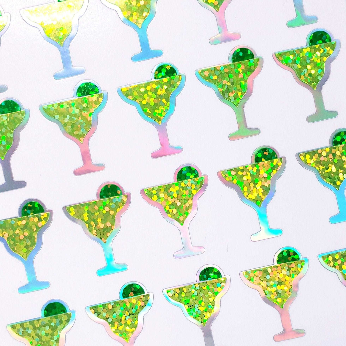 Margarita Glass Sticker Sheet, set of 30