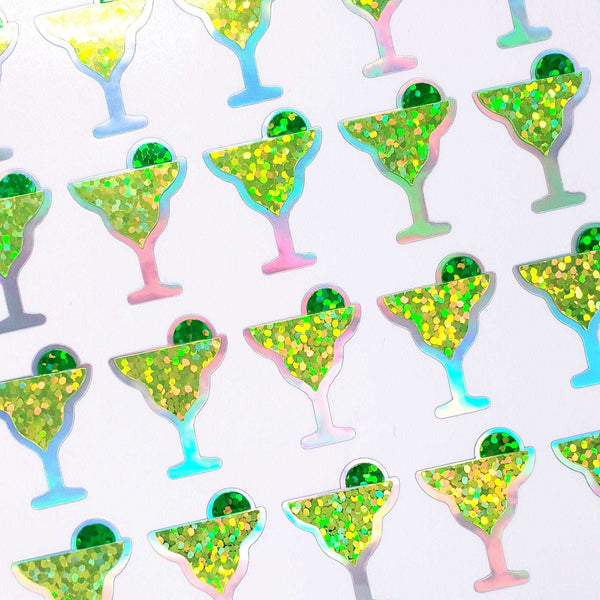 Margarita Glass Sticker Sheet, set of 30